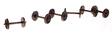 P:HO Shortpoint .970 Axle Nickel Silver Wheels -- 36"/64