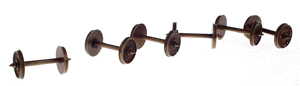 P:HO Shortpoint .970 Axle Nickel Silver Wheels -- 36"/64