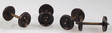 Weathered Solid Nickel Silver Wheel Sets w/Pointed Axles pkg(4) -- 36"/87