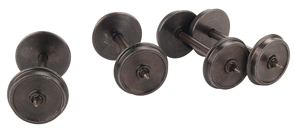 145 Tread 2-Rail Pointed Axle Wheelset pkg(4) -- 33" Fits Weaver Models w/Chinese-Made Trucks