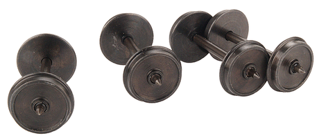 145 Tread 2-Rail Pointed Axle Wheelset pkg(4) -- 33" Fits Weaver Models w/Chinese-Made Trucks