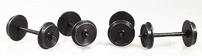 Precision Made Steel Wheel Sets pkg(4) -- 33", 172 Tread w/Pointed Axles