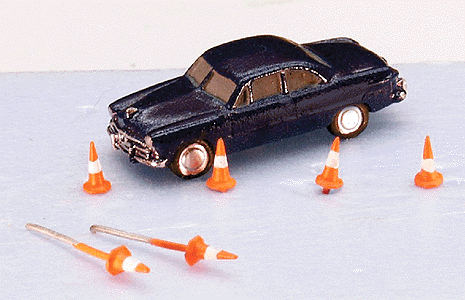 Road Cones - Assembled -- Bright Orange pkg(15)