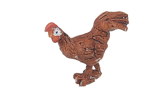 White Metal Figures (painted) -- Rooster