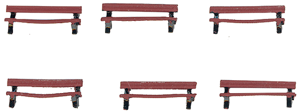 Assorted Painted Benches