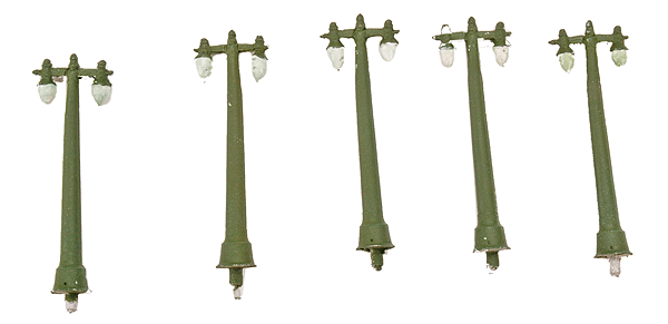 Twin Head Street Lamp -- pkg(5)