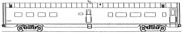 Laser-Cut Acrylic Sides w/Car Core Kit - Great Northern -- 28 Seat Coach-Diner "International" #1145, 1146