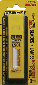 Heavy-Duty Knife Blades -- Solid Style pkg(10)