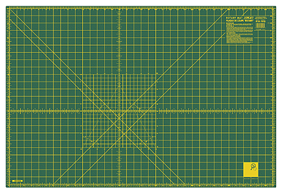 Rotary Cutting Mats - Double-Sided, Green -- 24 x 36"  60 x 90cm