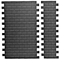 Concrete Block Walls -- 14-1/2 x 9-1/4'