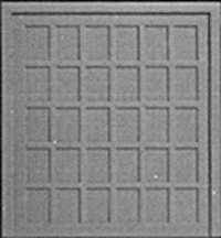 Doors (White Styrene) -- 30-Panel Wood pkg(2)