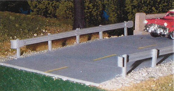 Highway Guardrail -- 18"  45.7cm Total-1