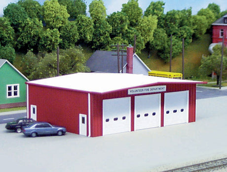 Fire Station -- Kit - Red 7 x 5-1/2"  17.5 x 14cm-2