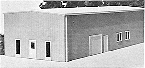 Pre-Fab Warehouse -- Kit - 4-1/8 x 8-1/4"   10.8 x 21cm-1