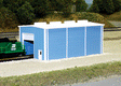 Small Engine House -- Scale 30 x 60'  9.1 x 18.3m (blue)-1