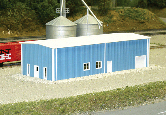 Pre-Fabricated Warehouse -- 30' x 80' (blue)-1