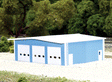 Fire Station -- (blue) Scale 50 x 40'  15.2 x 12.2m-1