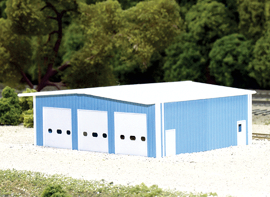 Fire Station -- (blue) Scale 50 x 40'  15.2 x 12.2m-1