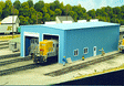 Modern 1- or 2-Stall Engine House -- Kit - 5-1/2 x 11"  14 x 27.9cm-1