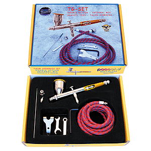 Talon Dual Action Gravity Feed Airbrush Set