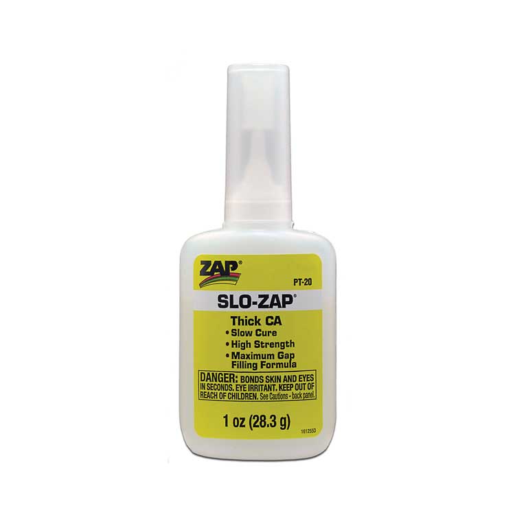 Slo-Zap-CA Slow-Cure Adhesive -- 1oz  29.6mL-2