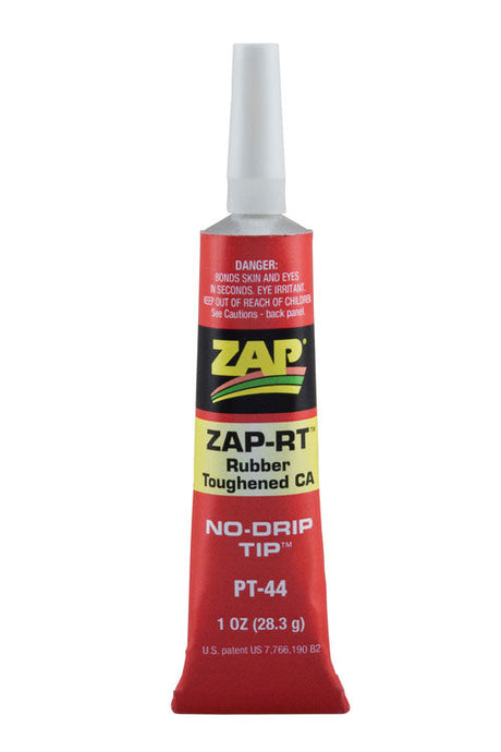 Zap-RT(TM) Rubber-Toughened Cyanoacrylate CA Adhesive -- 1oz  29.6mL Tube