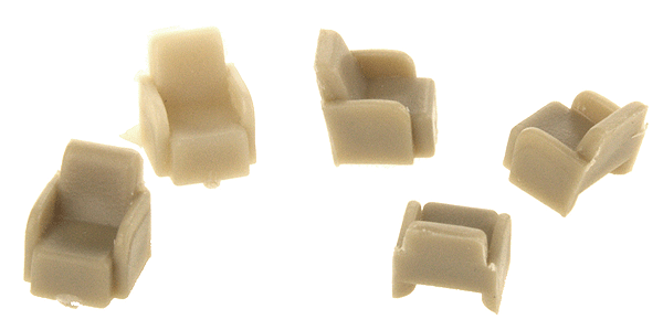 Passenger Car Seating -- Lounge Seats pkg(100)