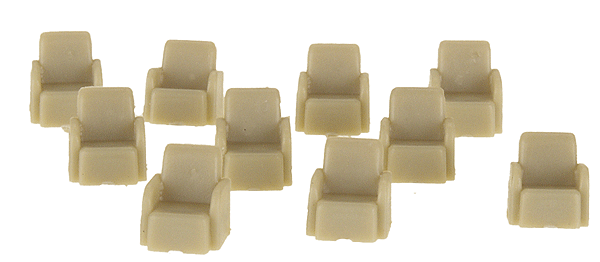 Passenger Car Seating -- Lounge Car Individual Seats pkg(30)