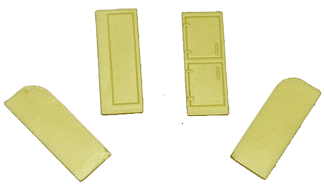 Locker & Refrigerator pkg(2) of Each -- With Curved Tops To Fit Passenger Cars