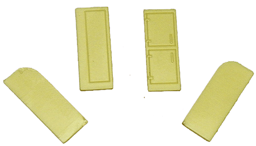 Locker & Refrigerator pkg(2) of Each -- With Curved Tops To Fit Passenger Cars