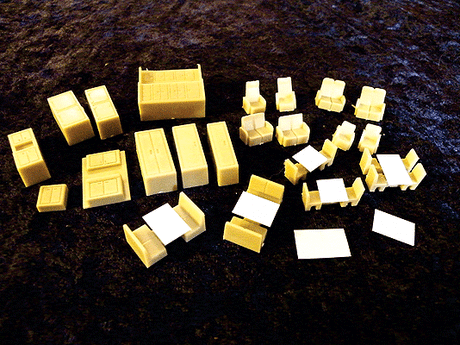 Structure Interior Assortment pkg(23) -- Seats, Chairs & Cabinets
