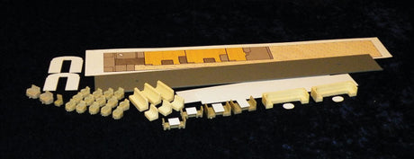 Streamlined Car Interior - Kit -- Fits Union Station Products Core Kit - Sleeper-Lounge (Up to 6 DB)