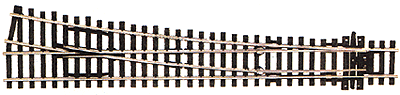 Code 100 Large Radius Turnout - Streamline -- Right Hand, Insulfrog