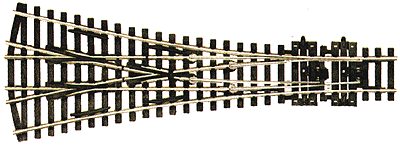 Code 100 Medium Radius Three-Way Turnout - Streamline -- Insulfrog