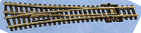 Code 80 Electrofrog Turnout -- Medium 30" Radius Wye