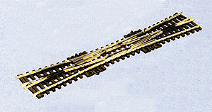 Double Slip Switch w/Code 55 Rail,SL-E390F -- 10 Degree Crossing Angle,Electrofrog