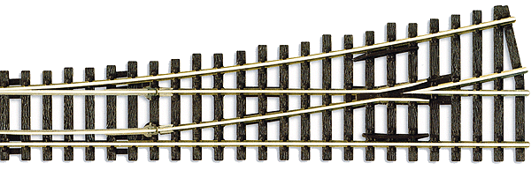 Code 100 Medium Radius Turnout - Streamline -- Left Hand, Electrofrog