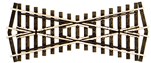 Code 75 Streamline Track Crossing -- Short, Electrofrog