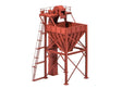Hopper-Style Steel Coaling Tower -- Kit - 4-9/16 x 3-5/8"  11.6 x 9.2cm