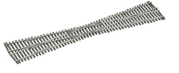 Setrack w/Code 83 Nickel Silver Rail -- #6 Crossing