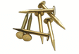 Track (Fixing) Nails -- Brass-1