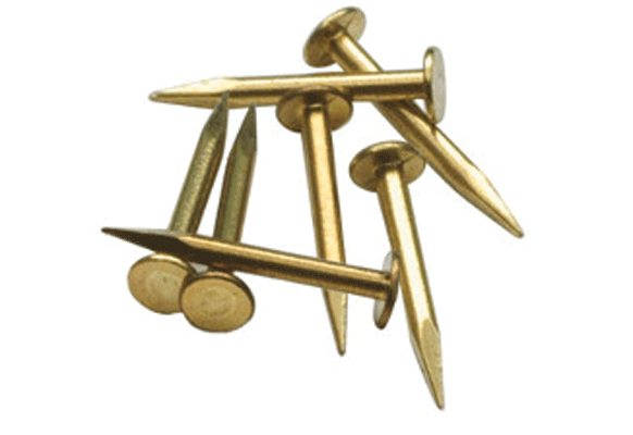 Track (Fixing) Nails -- Brass-1
