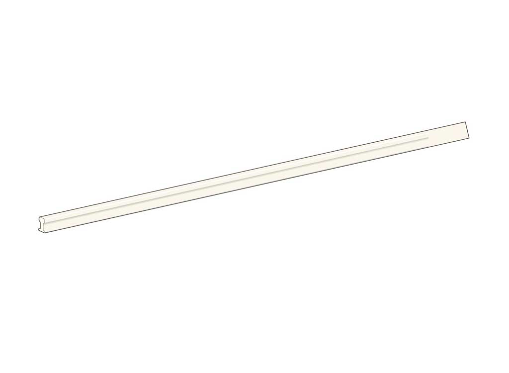 Code 124 Bull Head Rail Sections pkg(6) - Each 36" Long -- Nickel Silver