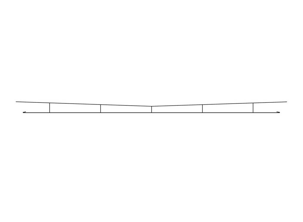 Catenary System Contact Wire -- 14-3/16"  36cm pkg(5)
