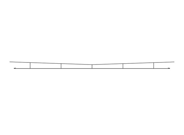 Catenary System Contact Wire -- 14-3/16"  36cm pkg(5)