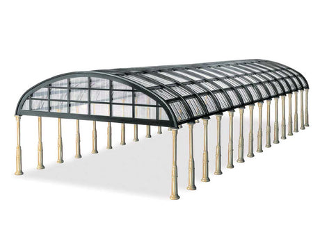 Rounded Glass Trainshed Overall Roof -- Kit - 20 x 7-1/2"  50.8 x 19.1cm