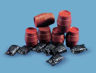 Sacks and Barrels -- 6 Barrels and 7 Sacks