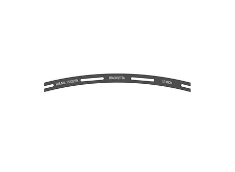 Tracksetta Track Laying Template -- 12"  30.5cm Radius Curve