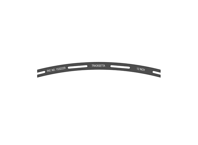 Tracksetta Track Laying Template -- 12"  30.5cm Radius Curve
