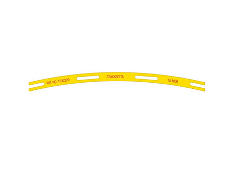 Tracksetta Track Laying Template -- 15"  38.1cm Radius Curve